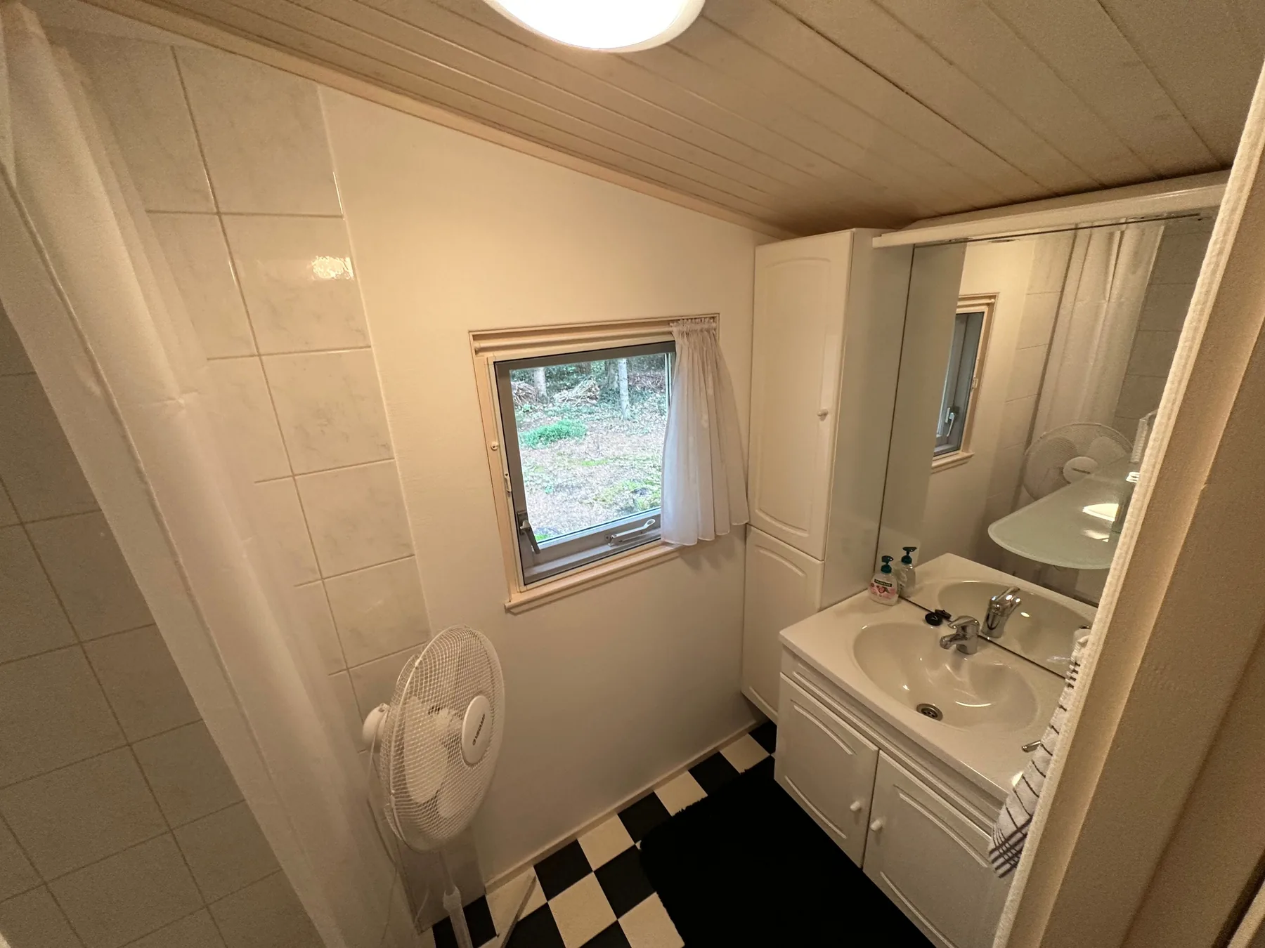 Badkamer met wastafel en toilet